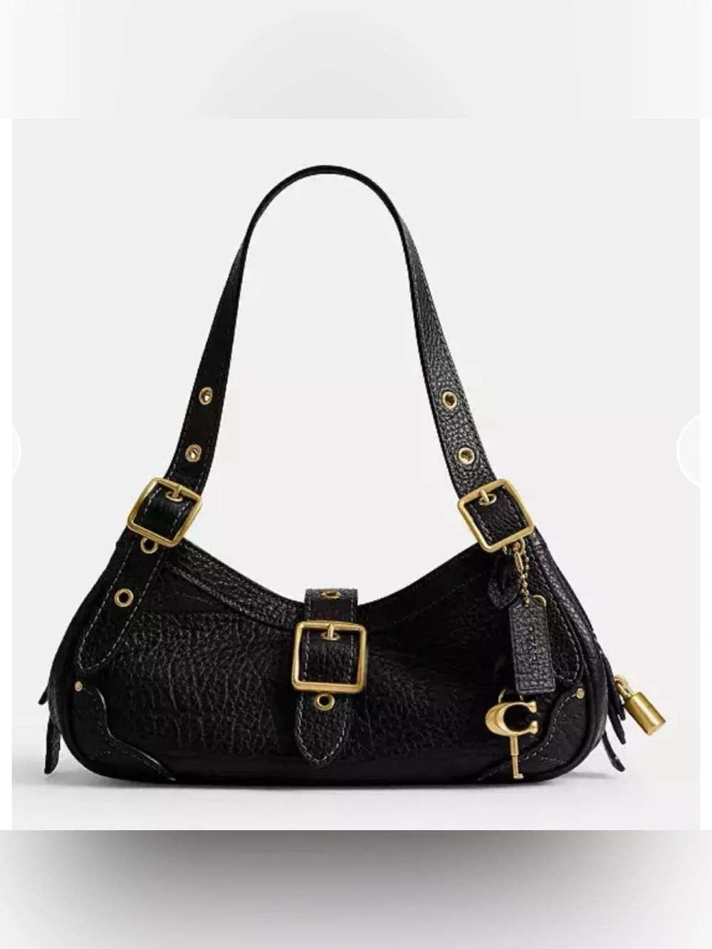 COACH Drifter Shoulder Bag 31, BLACK